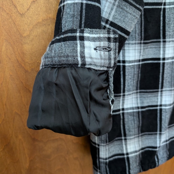 Gap Kids Black Plaid Shacket EUC L (10) - Picture 8 of 8